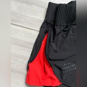 Nike Black and Red Athletic Shorts